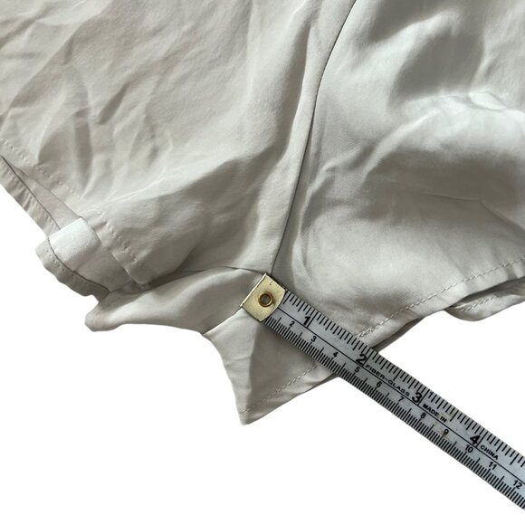 Ever Women's 100% Silk Wrap Front Romper Light Gray Size Small Rare NWT - Picture 15 of 16